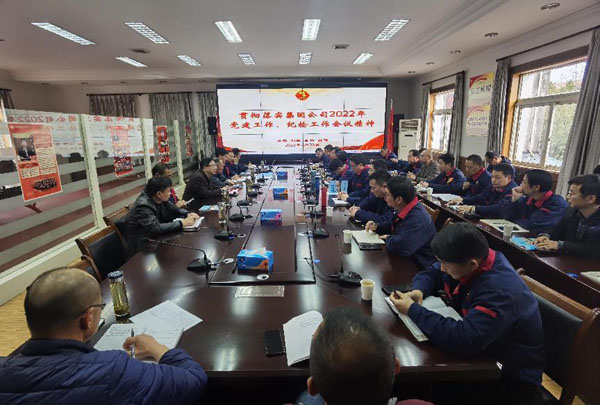 公司召開(kāi)會(huì)議傳達(dá)集團(tuán)公司黨建工作、紀(jì)檢工作會(huì)議精神