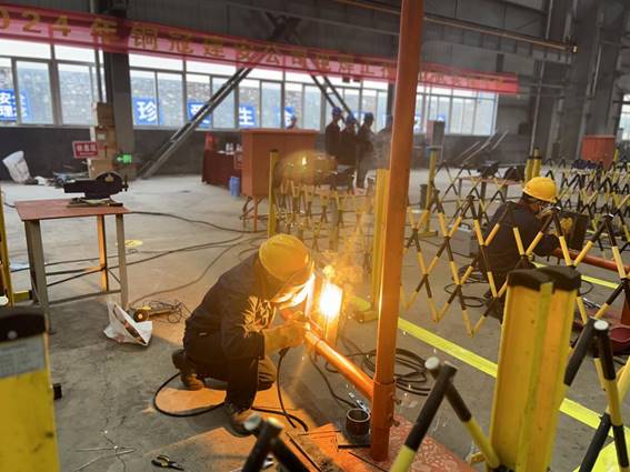 公司舉辦電焊工、電工技術(shù)比武